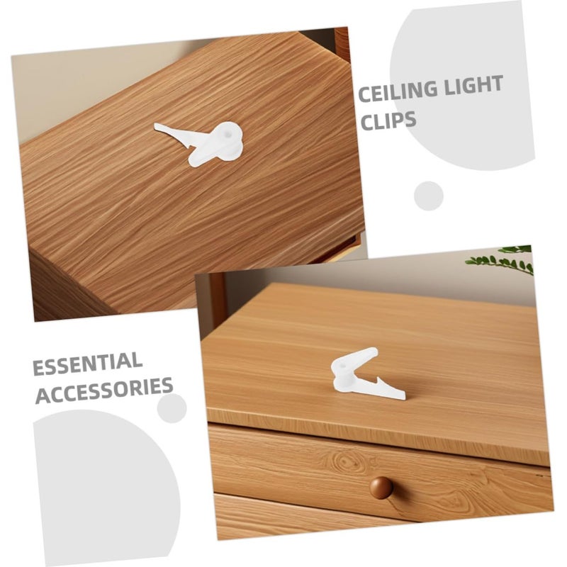 Plastic Ceiling Light Clips 10Pcs Flush Mount Fixing Buckle Installation - Image 4