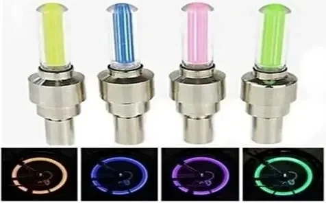 تكس Bicycle & Car & Motorcycle Visibility Increasing Pink Valve Light