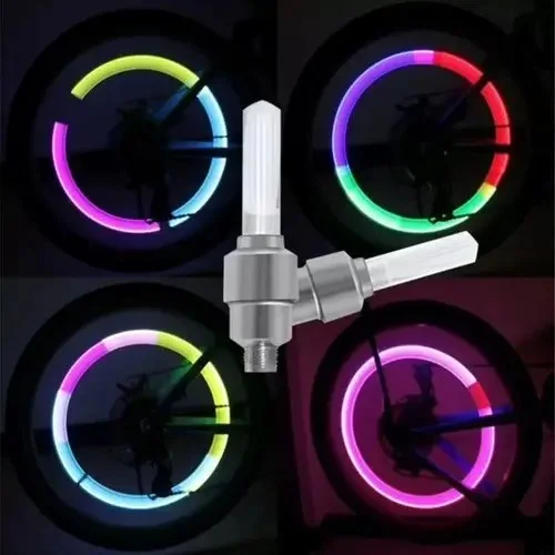 تكس Bicycle & Car & Motorcycle Visibility Increasing Pink Valve Light