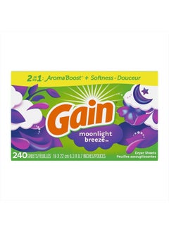 Dryer Sheets Laundry Fabric Softener, Moonlight Breeze, 240 Count