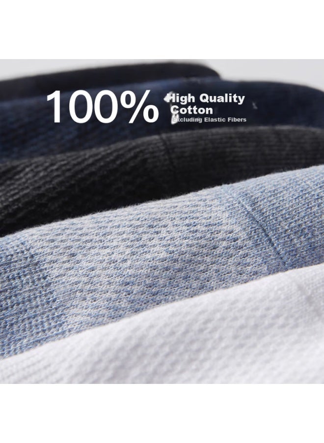 LANG SHA Langsha Men's Invisible Cotton Socks Breathable Thin Cotton Socks Sweat-absorbent Cotton Socks Thin Cotton Short Socks Men's Boat Socks 6 Pairs - Image 4