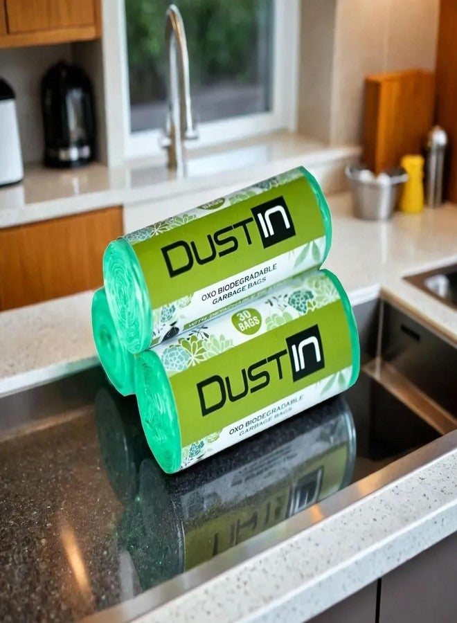 Dustin أكياس قمامة داستن - أخضر (متوسط 19 بوصة × 21 بوصة (عبوة من 3 لفات - 30 كيسًا/لفة)) - Image 5
