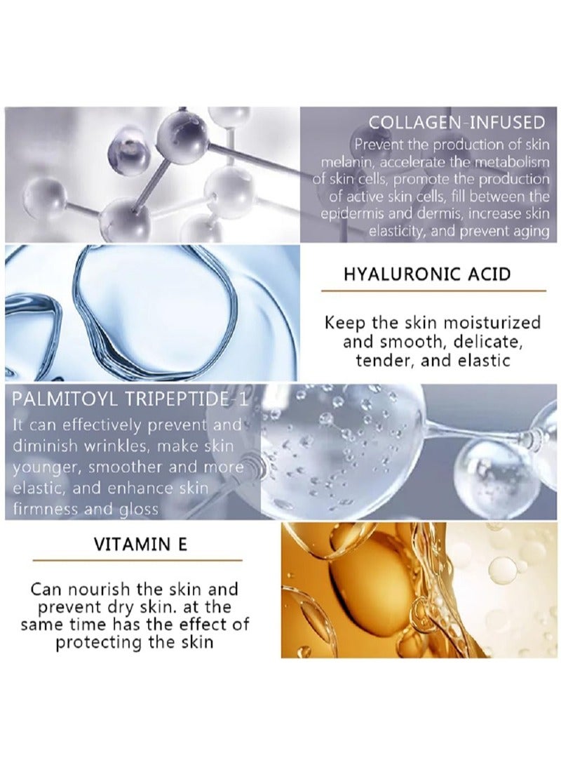 Yoxier Collagen Lip Booster Plumping Serum Repair Lip Line Anti-Wrinkle Plump Enhancer Essence Hyaluronic Moisturizing Lip Treatment 0.5 Fl Oz (Pack of 1) - Image 4