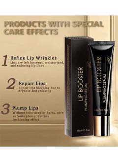 Yoxier Collagen Lip Booster Plumping Serum Repair Lip Line Anti-Wrinkle Plump Enhancer Essence Hyaluronic Moisturizing Lip Treatment 0.5 Fl Oz (Pack of 1)  - Image 2