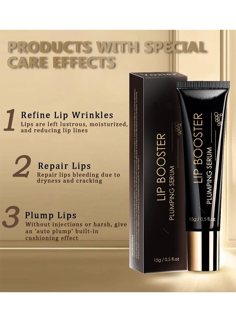 Yoxier Collagen Lip Booster Plumping Serum Repair Lip Line Anti-Wrinkle Plump Enhancer Essence Hyaluronic Moisturizing Lip Treatment 0.5 Fl Oz (Pack of 1) - Image 2