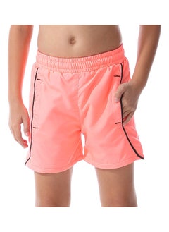 Neon Fuchsia Boys Swim Board Short_Pink