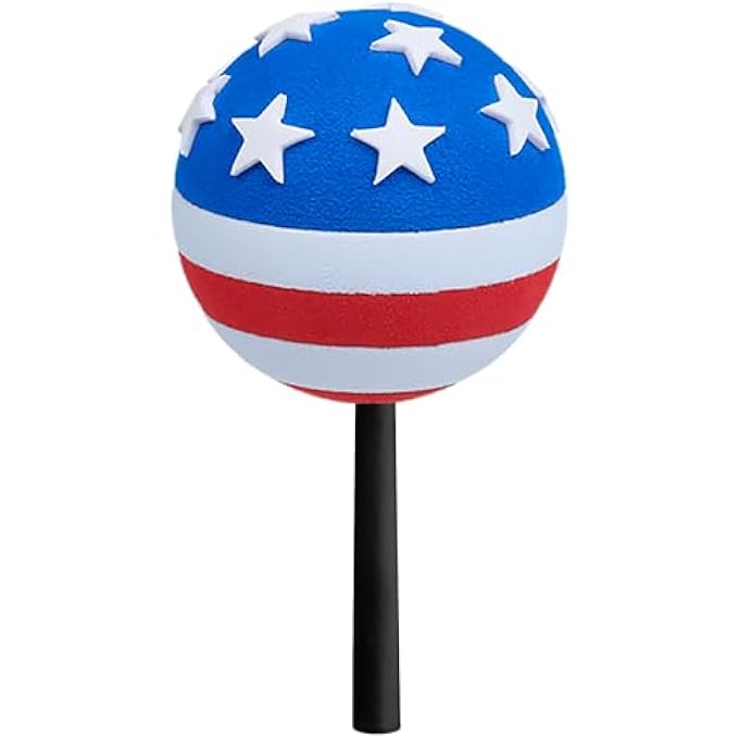 rayihni USA Patriotic American Flag Car, Truck, and SUV Antenna Ball/Antenna Topper (Fits Fat Style Antenna) - Image 2
