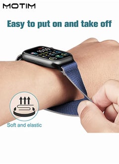Motim Nylon Loop Apple Watch Band 49 mm/45 mm/44 mm/42 mm, Adjustable Braided Sport Strap, Replacement Band Women Men for iWatch Ultra/SE Series 10/9/8/7/6/5/4/3/2/1  - Image 4