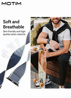 Motim Nylon Loop Apple Watch Band 49 mm/45 mm/44 mm/42 mm, Adjustable Braided Sport Strap, Replacement Band Women Men for iWatch Ultra/SE Series 10/9/8/7/6/5/4/3/2/1  - Image 3