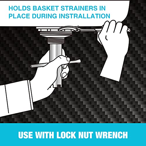 DURATECH Basket Strainer Wrench, Universal Sink Strainer Wrench with Sliding Handle, Double End, 1/2" & 3/8 " - Image 2