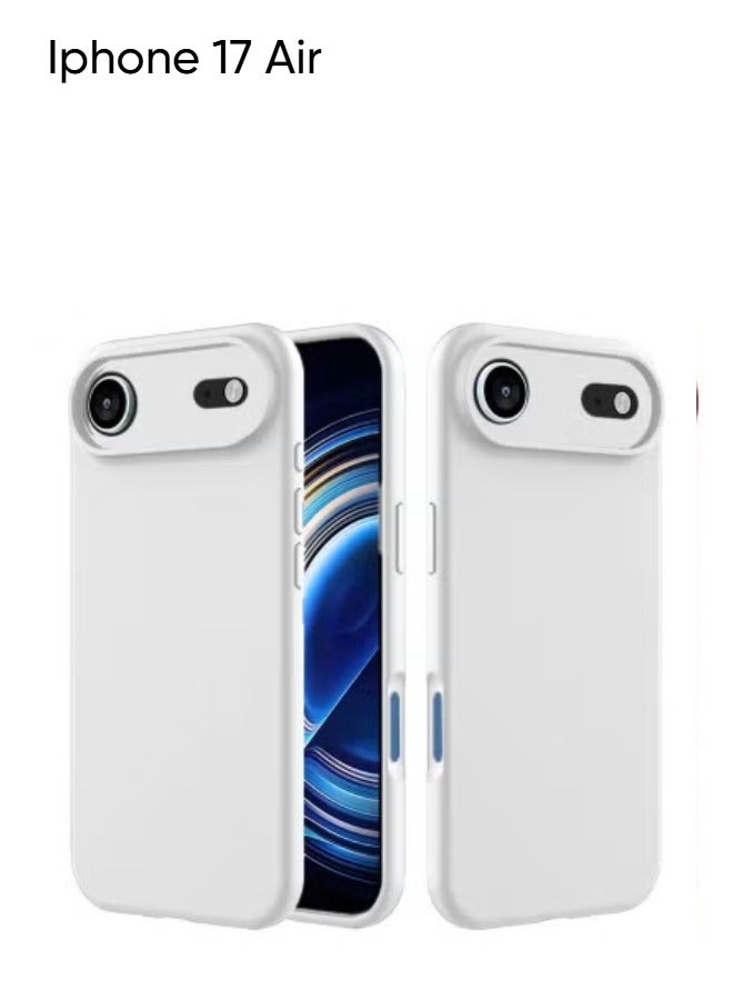 JAJEEK Apple iPhone 17 Air 5G 2025 Soft Liquid Silicone Case Cover (MCRPSN) - White - Image 1
