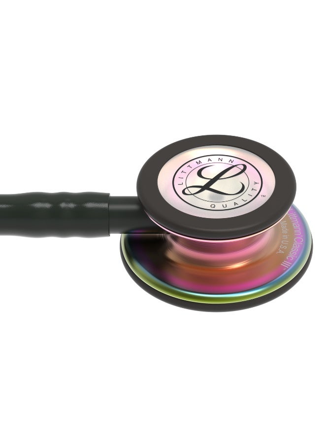 ثري أم ليتمان سماعة طبية ليتمن كلاسيك 3 بلون قوس قزح أسود موديل 5870 - Image 2