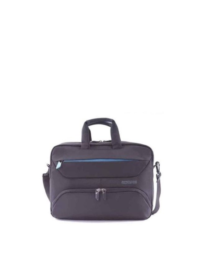AMERICAN TOURISTER Amber 15.6" Briefcase Shoulder Bag 100% Polyester, Blue|Adjustable Strap|Quick Access Pocket|Smart Sleeve - 1 Year International Warranty - Image 2