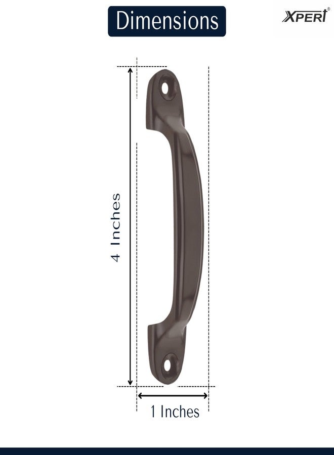 Xpert Aluminium Toyata Cabinet Handle (Pack of 6) Used for Almirah (Cabinet) (4 inches) Handle for Wardrobe (AC - 115) - Brown Color - Image 3