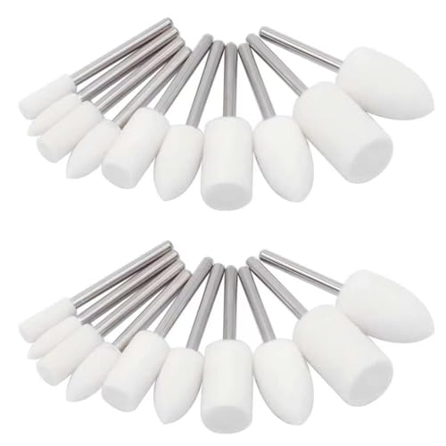 PHYHOO Buffing Wheel Polishing Bits for Dremel Tool Accessories Aluminum Resin Metal Watch Polishing Kit Buffing Pads for Drill Rotary Tool Accessories Sanding Bits Wheel Polish 18 Inch Shank - Image 1