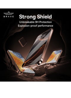 Brave iPhone 16 Pro 6.3 inch Screen Protector, Full Coverage, Ultra HD Quality, Shockproof, Scratch Resistant, Shatter Resistant, Anti-Fingerprint Coating, Bubble Free, 9H Hardness Tempered Glass with Easy Installation Frame to Ensure Bubble-Free and Effortless Application, Clear Design and Comprehensive Protection  - Image 4