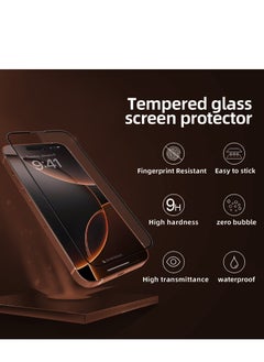 Brave iPhone 16 Pro 6.3 inch Screen Protector, Full Coverage, Ultra HD Quality, Shockproof, Scratch Resistant, Shatter Resistant, Anti-Fingerprint Coating, Bubble Free, 9H Hardness Tempered Glass with Easy Installation Frame to Ensure Bubble-Free and Effortless Application, Clear Design and Comprehensive Protection  - Image 3