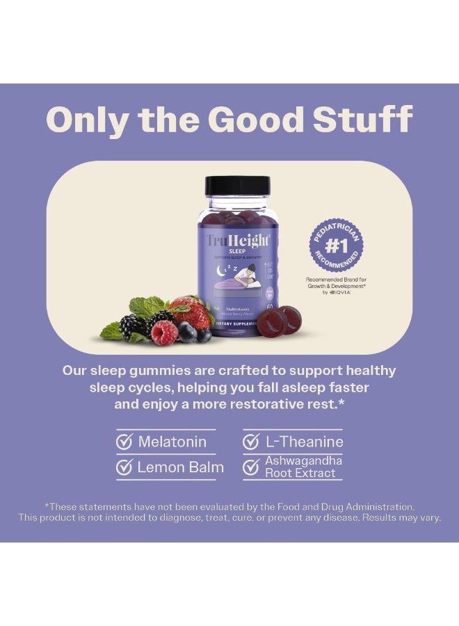 TruHeight Sleep Gummies for Kids - Mixed Berry Flavor - Image 3