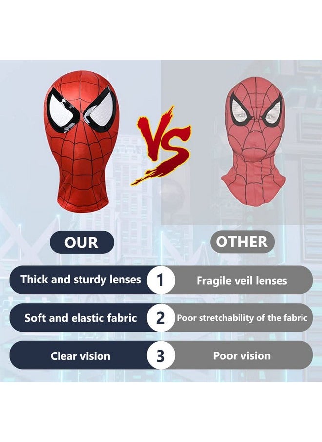 GUSTAVE - GUSTAVE Down Spiderman Costume For Kids, 3D Prints Spider Man Costume Set For 8-10 Years Gift Party Halloween (Size M - Suggest Height 135-145Cm), Multicolor - Image 1