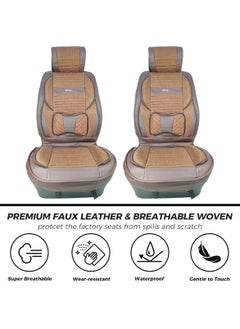 3XR Premium Leatherette  Car Front Seat Covers SANAFA Brown Car Seat Cover 2 PCS Set 4769 - pzsku/Z23622F7BE9AEBB8FA6E4Z/45/_/1726823077/a8a3140f-c03c-4c94-abc6-349f6cc0310d