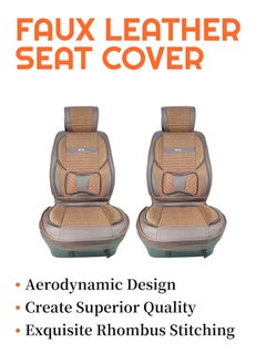 3XR Premium Leatherette  Car Front Seat Covers SANAFA Brown Car Seat Cover 2 PCS Set 4769 - pzsku/Z23622F7BE9AEBB8FA6E4Z/45/_/1726823112/40a256b9-9170-4c25-b06e-c6605247c21f