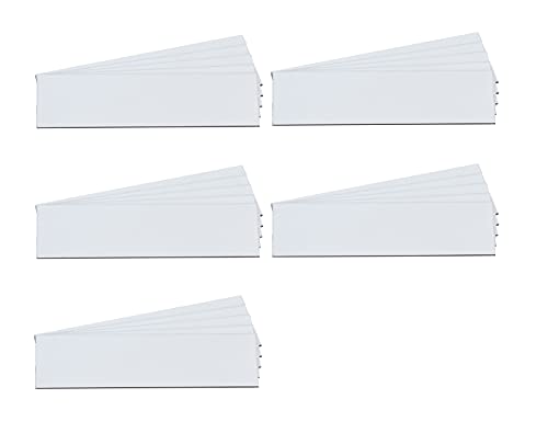 MV Magna Visual Magna Visual 3/4" x 3" White Pre-Cut Write On Wipe Off Magnetic Strips 25 Pack … - Image 4