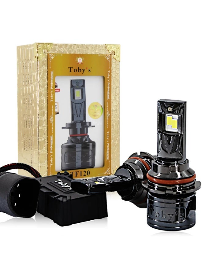 توبيز TF120 9007 قطعتين من مصابيح LED الأصلية للسيارة بقوة 120 واط/القطعة وقوة 12000 لومن ودرجة حرارة اللون 6500 كلفن - Image 1