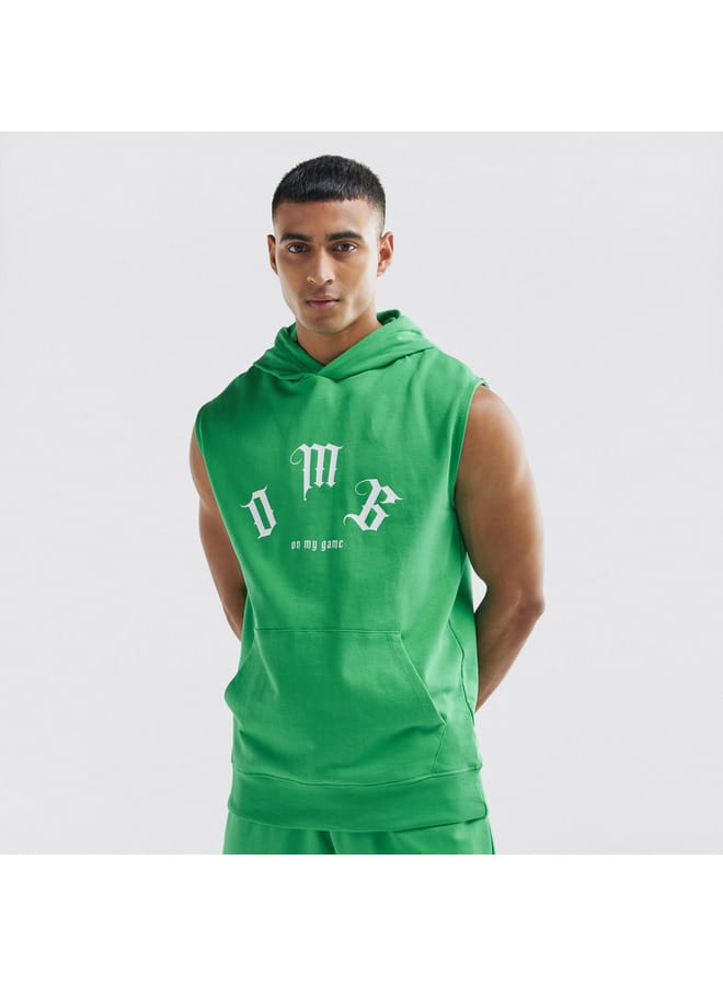 Splash FAV Slogan Print Sleeveless Hoodie  - Image 1