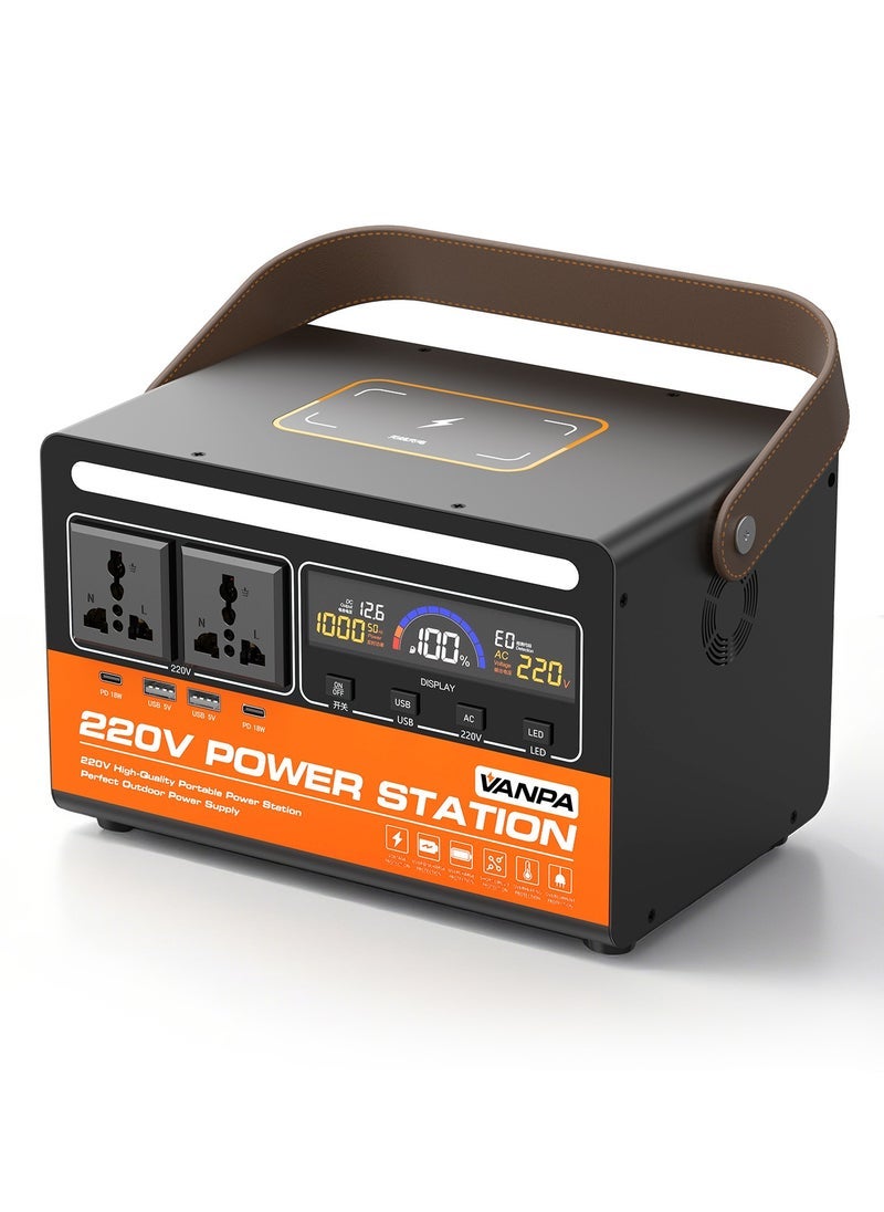 VANPA 300W Portable Power Station Solar Generator With AC 220V Output Large Capacity Lithium Battery Portable Power For Camping  - Image 1