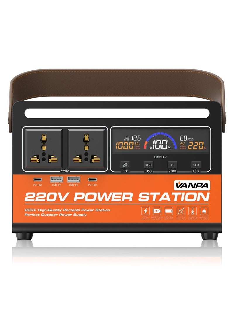 VANPA 300W Portable Power Station Solar Generator With AC 220V Output Large Capacity Lithium Battery Portable Power For Camping  - Image 2