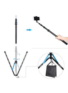 FOSOTO 87inch Photography Tripod Light Stand Carbon Fiber Lightweight Photographic Stand Compact for Photo Studio Equipment Softbox Umbrella Shooting Video Filming Speedlight  - Image 1