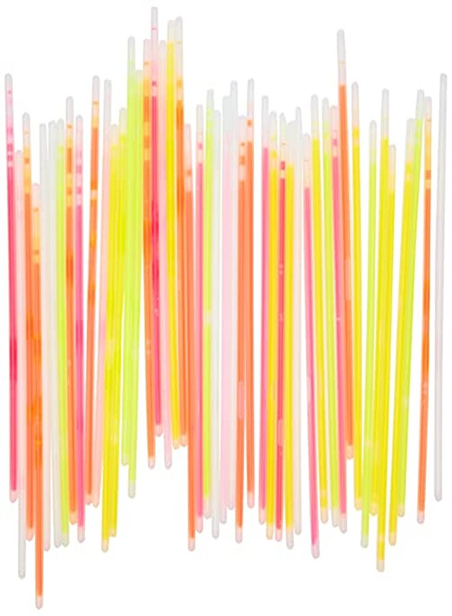 Generic V_GS-Mix 8" Inch Sticks Packs Bracelets Necklaces Neon Light Fluorescent 50 Pieces Glow-in-The-Dark Fun Party Accessory, Multi Colour - Image 2