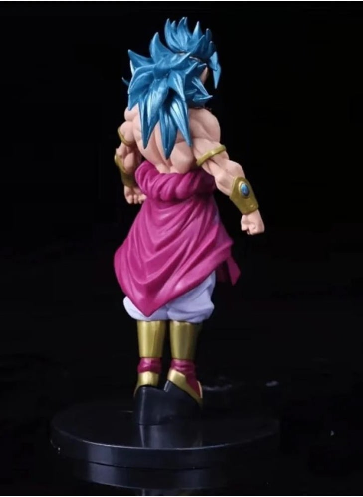 Toy Dragon Ball Super Saiyan Blue Hair Broli Action Figure, Super Saiyan Broli Model Toy, Anime Realistic Model Ornament, Super Collectible Model Statue Anime Figure Toy 19.5cm  - Image 4