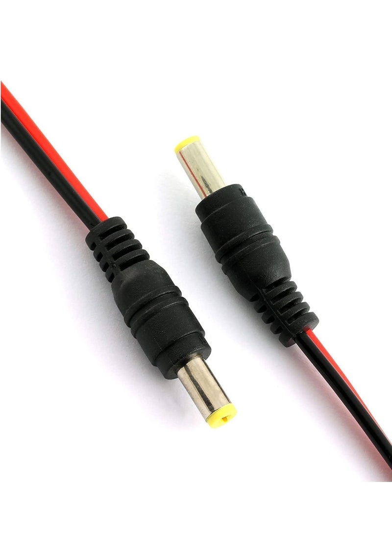 RACO DC Power Pigtail Cable Adapter Connectors for CCTV Surveillance Video LED Lighting - 6pcs (Male Connector) - Image 3