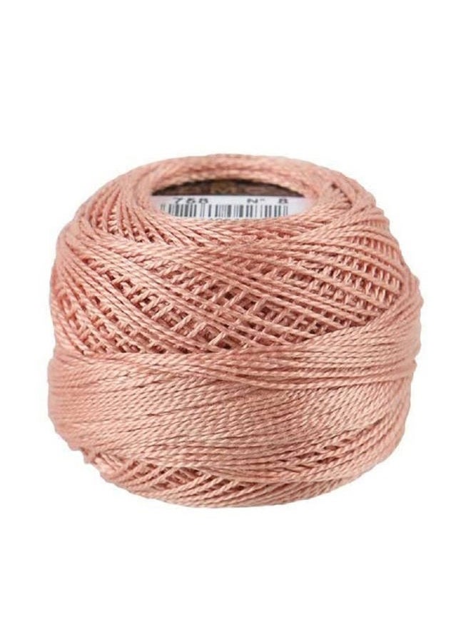 DMC 116 8-758 Pearl Cotton Thread Balls, Very Light Terra Cotta, Size 8
