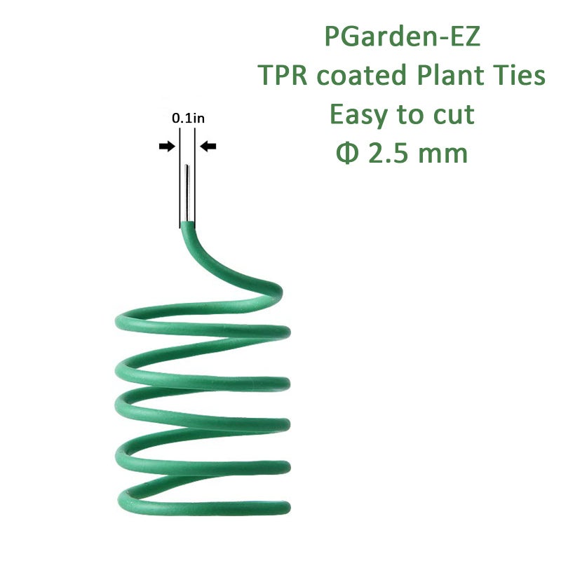 PGarden-EZ Plant Ties - 32.8ft Soft Twist Ties Green TPR Garden Ties Supply, for Supporting Plants Tomatoes Office Home Organizing - Image 4