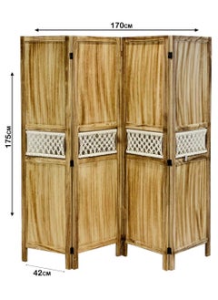 Generic Foldable Room Divider Macramé 170*42*175cm.  - Image 3