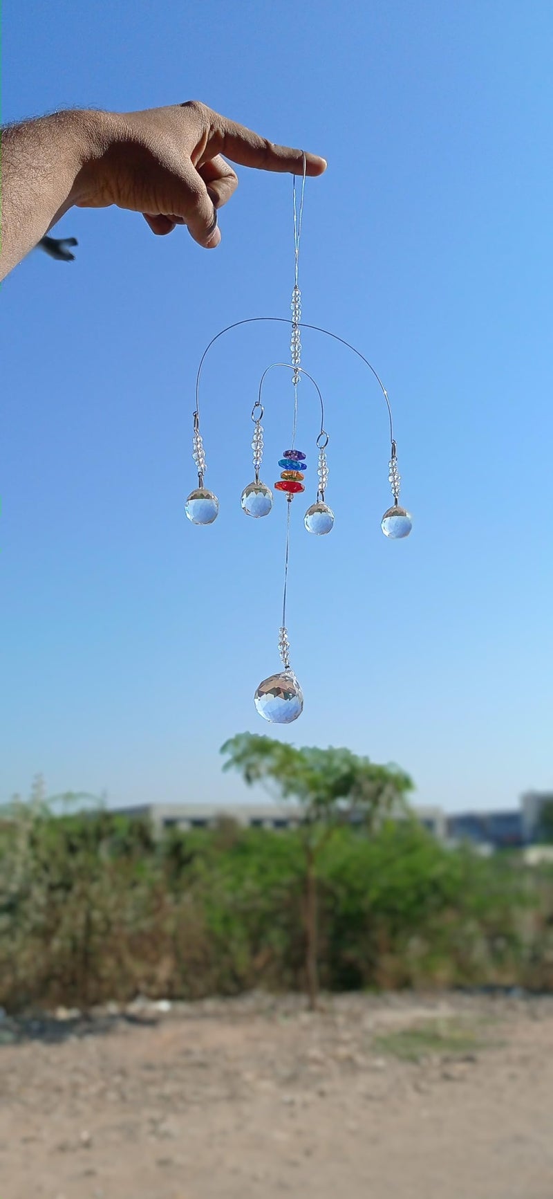 GANE-SHLIGHTS GL Sparkling K9 Crystal Glass Crystal Car Hanging Rainbow Suncatcher Beautiful Balcony Garden Hanging Ornament A3 - Image 5