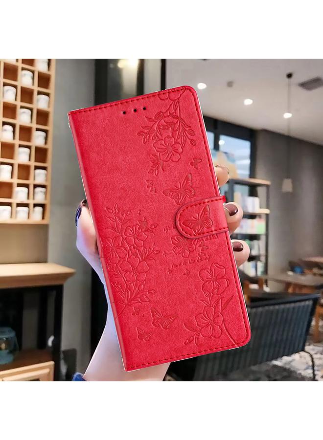 S-TOP Case For Google Pixel 6 Butterflies and Flowers Leather Phone Case - Image 2