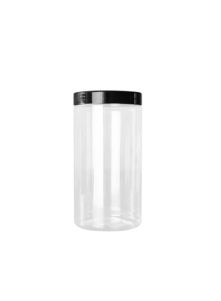 Mirolex Plastic Jar Black Lid 200ml 8pcs - Image 1