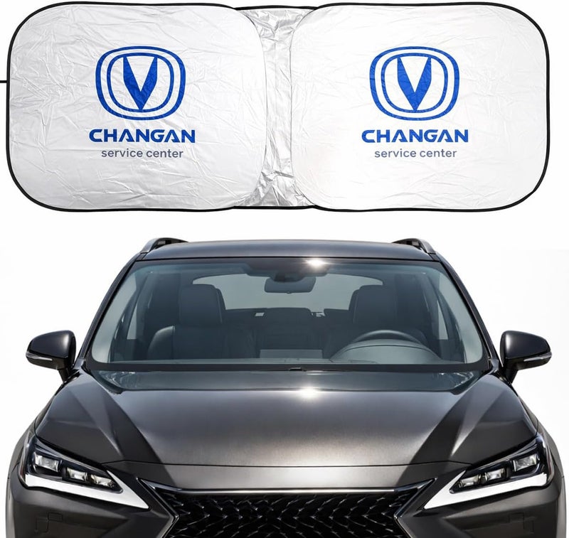 Changan Car Windshield Sunshade Foldable Front Glass Cover 150 × 75 cm Reflective Heat Insulation UV Protection Interior Cooling Shield for Sedan SUV - Image 4