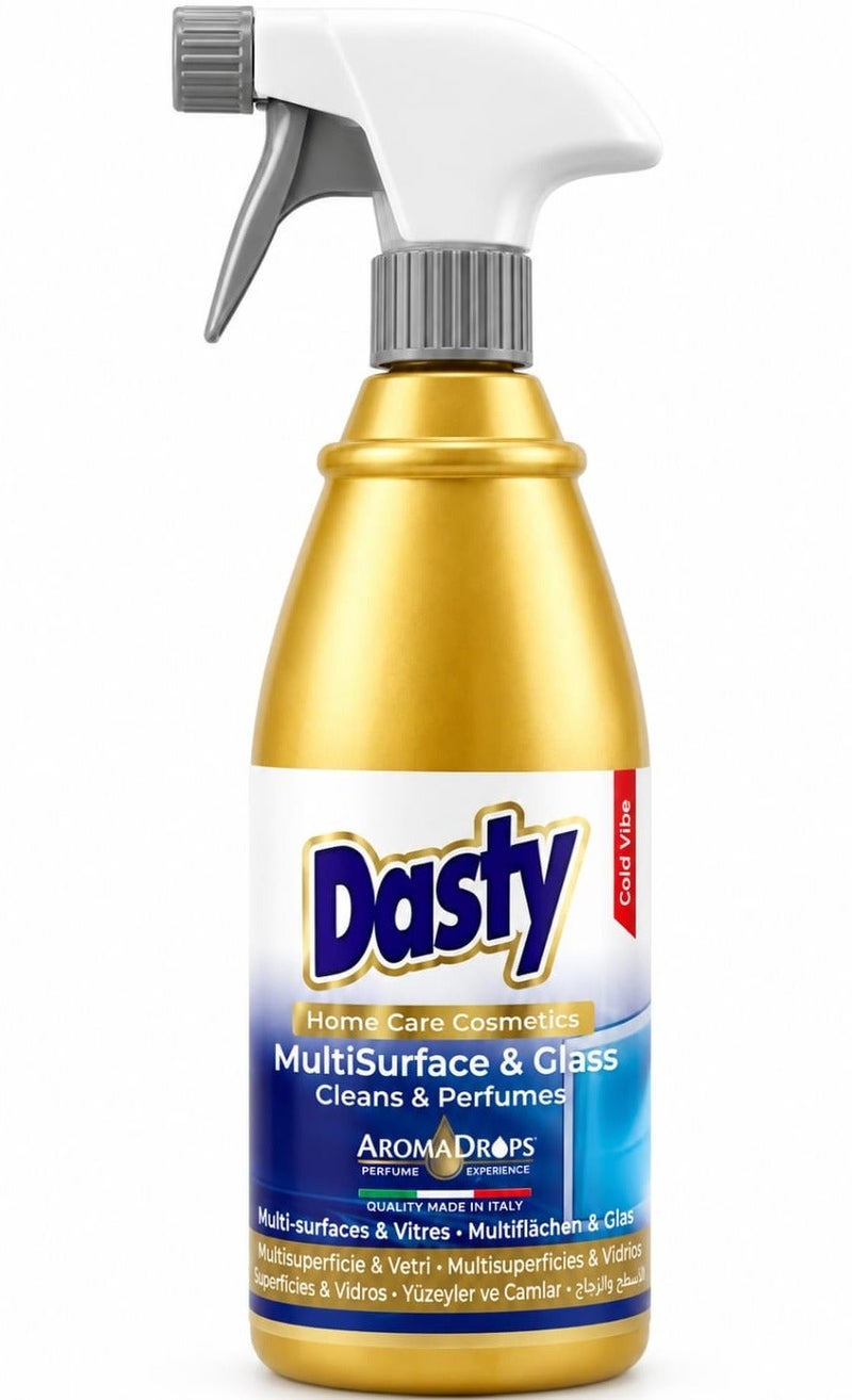Dasty MultiSurface & Glass Cleaner – Streak-Free Shine & Fresh Fragrance – Professional Italian Formula For Daily Cleaning - Image 1