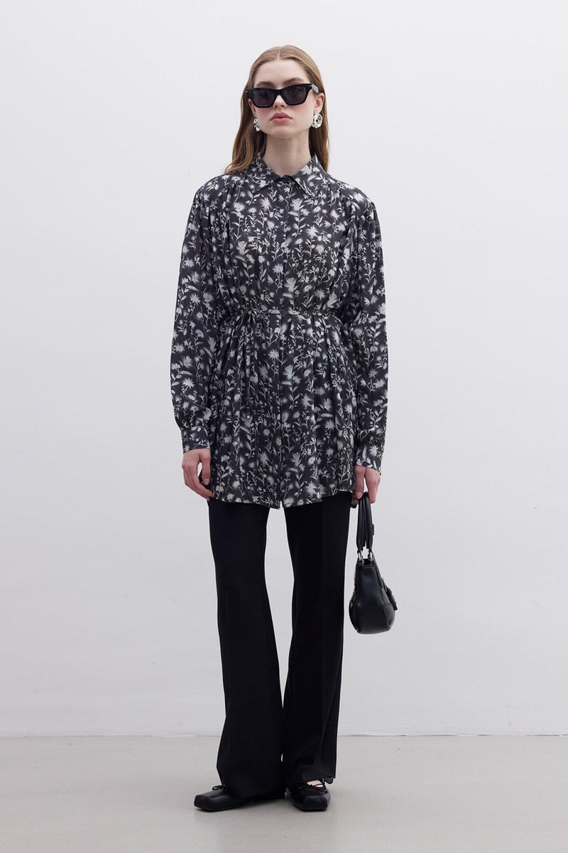 Manuka Viscose Retro Style Shirt Flower  - Image 3