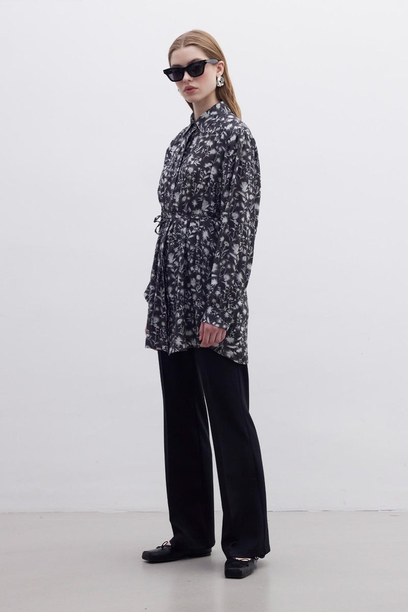 Manuka Viscose Retro Style Shirt Flower  - Image 4