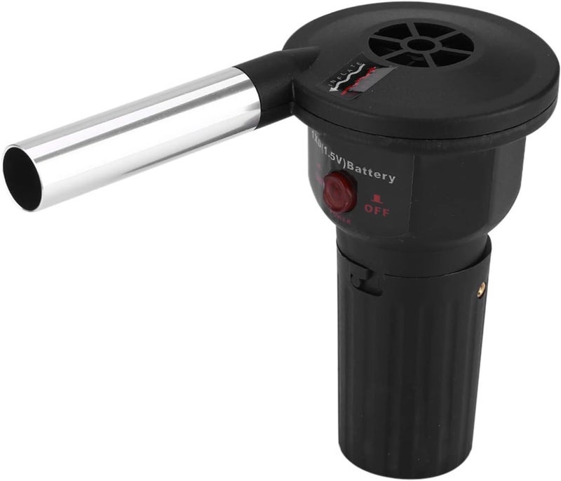 Sunisfa Electric BBQ Fan, Portable Battery Powered Blower for Outdoor Camping Picnic Charcoal Grill Barbecue with Simple and Reduced Dust Sparkle, Great for BBQ and Picnic - Image 1