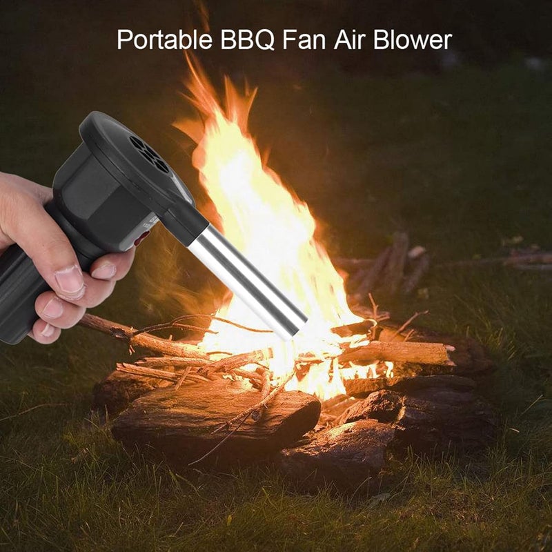 Sunisfa Electric BBQ Fan, Portable Battery Powered Blower for Outdoor Camping Picnic Charcoal Grill Barbecue with Simple and Reduced Dust Sparkle, Great for BBQ and Picnic - Image 4