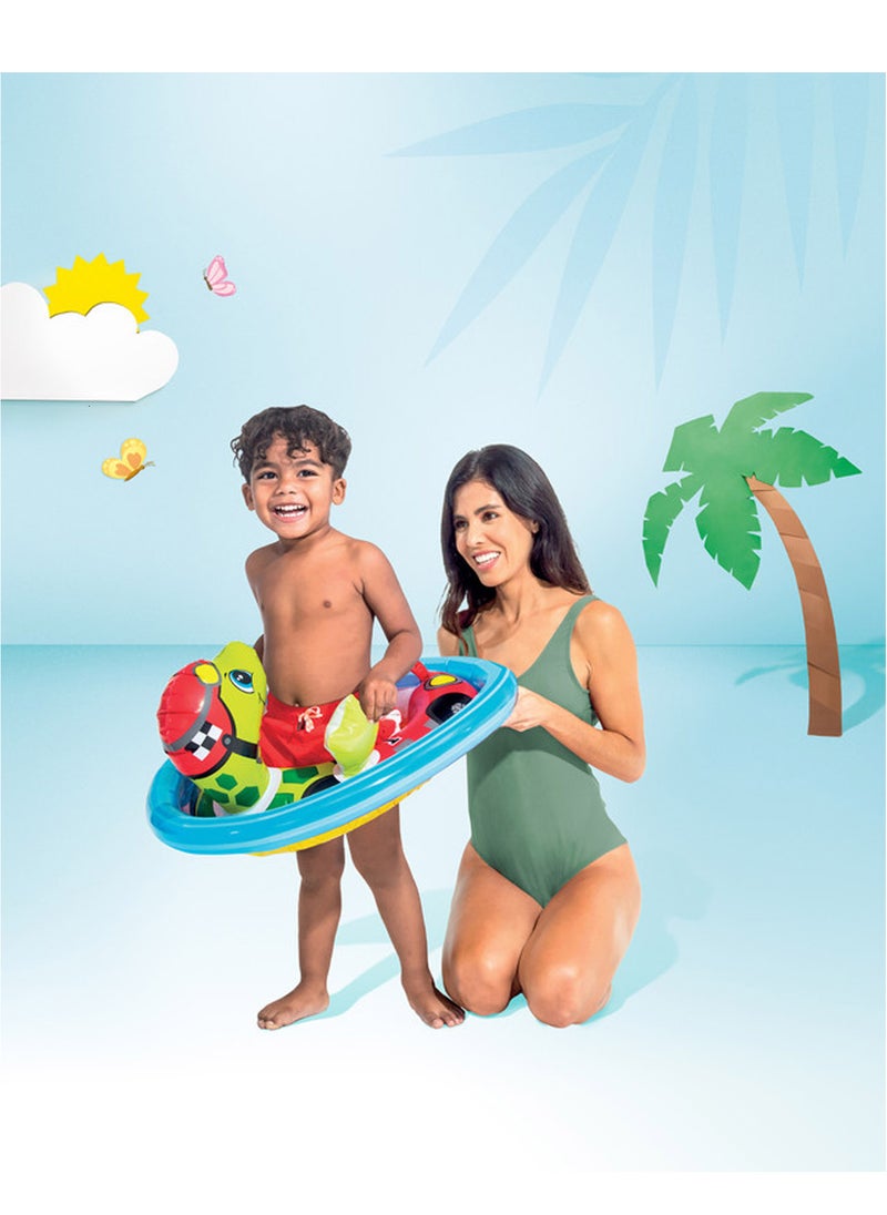 INTEX Turtle See-Me-Sit Pool Rider for Kids Inflatable Pool Float - 30 x 23inch  - Image 3