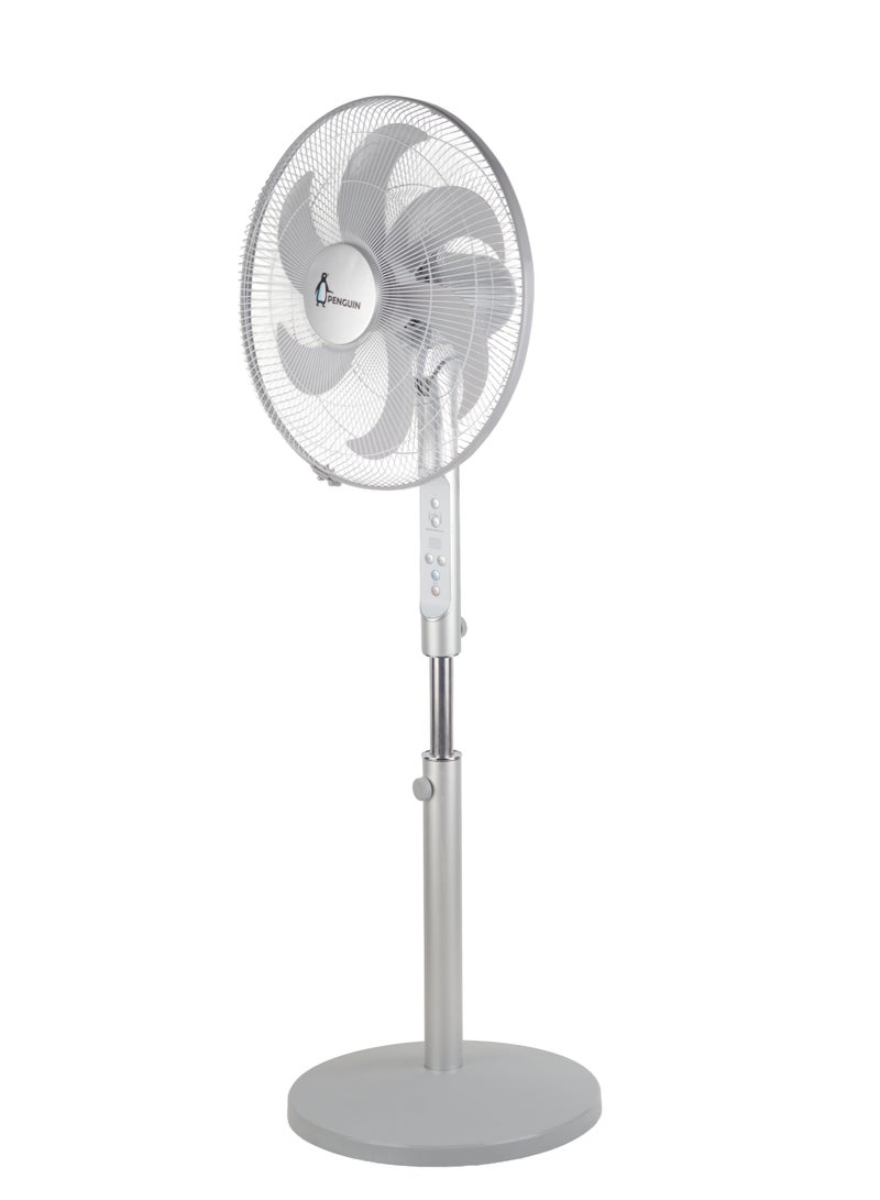 Penguin breeze pro stand fan 6 blades 18 inch digital silver stainless with remote - Image 2