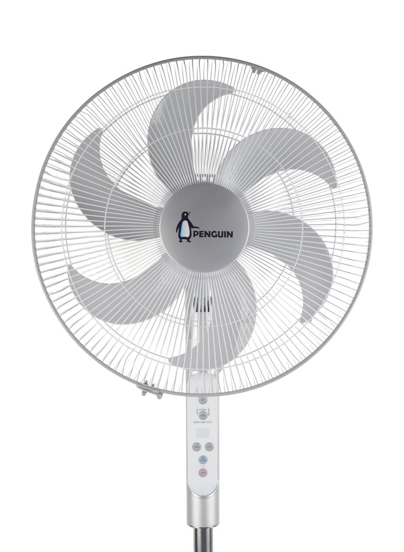 Penguin breeze pro stand fan 6 blades 18 inch digital silver stainless with remote - Image 3