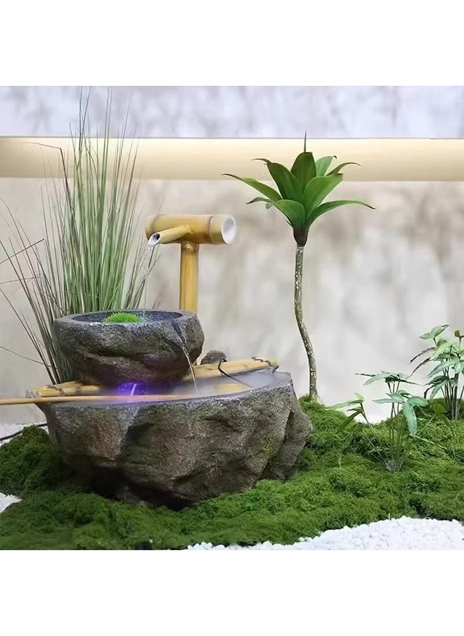 Generic 100g nylon moss grass perfect simulation artificial moss fake green grass as centerpiece home kitchen garden landscape layout green plant bonsai potted decorative moss  - Image 4